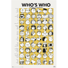 Peanuts - Grand poster Snoopy Who's Who (61 x 91,5 cm)