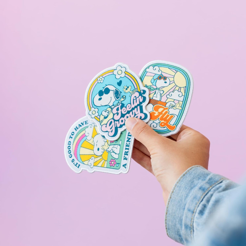 Peanuts – Set 3 Patches Snoopy Thermocollants – Officiel Erik