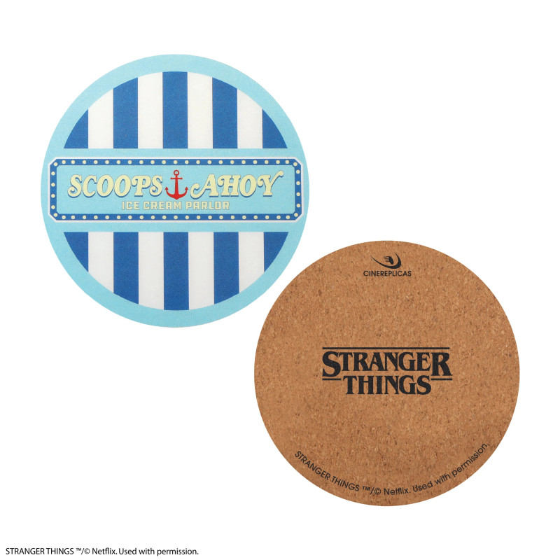 Stranger Things – Set 4 Sous-Verres Scoops Ahoy – CineReplicas