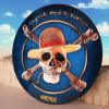 One Piece (Netflix) - Plaque ronde en aluminium Jolly Roger Luffy
