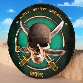 One Piece (Netflix) - Plaque ronde en aluminium Jolly Roger Zoro