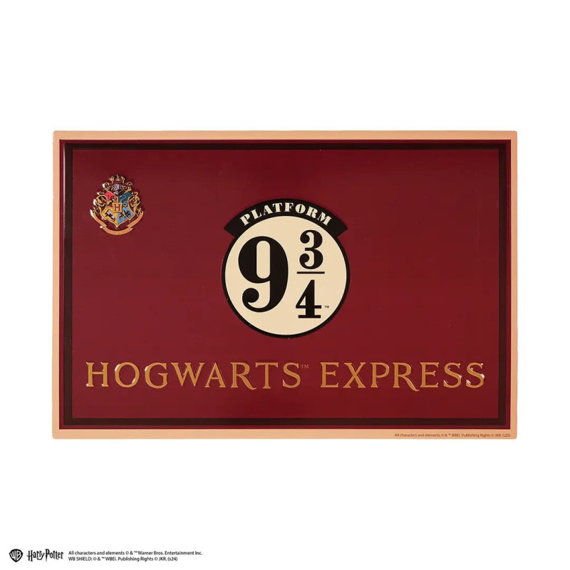 Harry Potter – Plaque Aluminium Plateforme 9 3/4 – Officiel