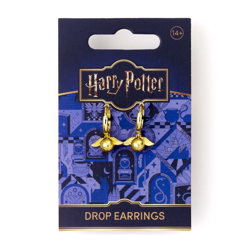 Harry Potter - Boucles d'oreilles mini Golden Snitch (Vif d'Or)