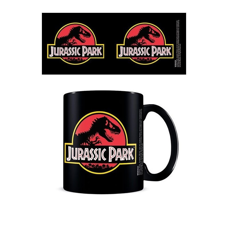 Jurassic Park – Mug Logo Noir 315 ml – Licence Officielle