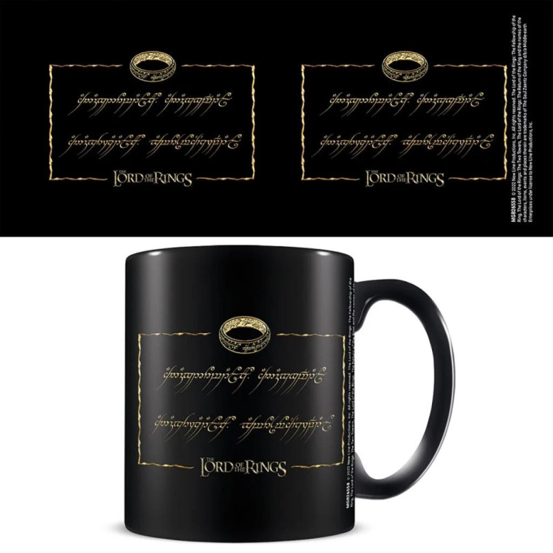 Seigneur Anneaux – Mug Anneau Unique Noir – 315 ml