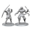 Pathfinder : Deep Cuts - Figurines miniatures à peindre Elf Hunter & Catfolk Bandit