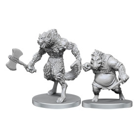 Pathfinder : Deep Cuts - Figurines miniatures à peindre Werewolf & Wereboar