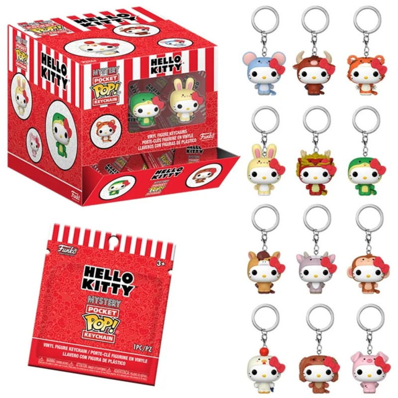 Sanrio - Pop! Pocket - Porte-clé Animals 1 EXEMPLAIRE ALEATOIRE