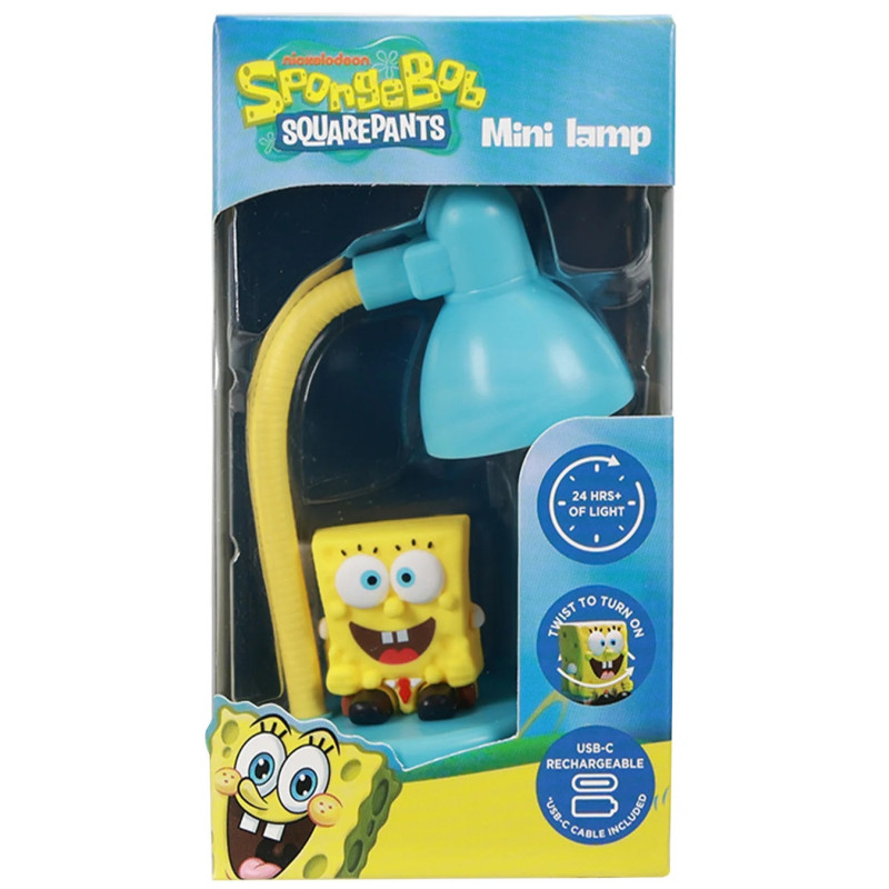 Bob Éponge – Lampe Bureau Rechargeable 15cm – Blue Sky