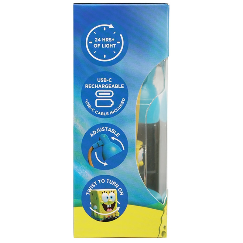 Bob Éponge – Lampe Bureau Rechargeable 15cm – Blue Sky