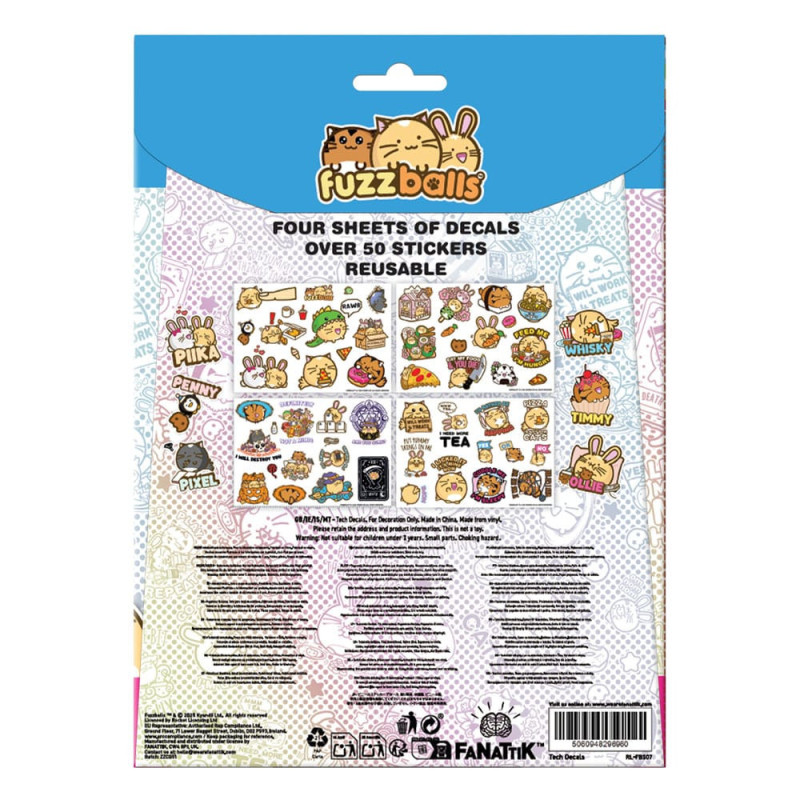 Fuzzballs – Set de Stickers Tech – Fanattik