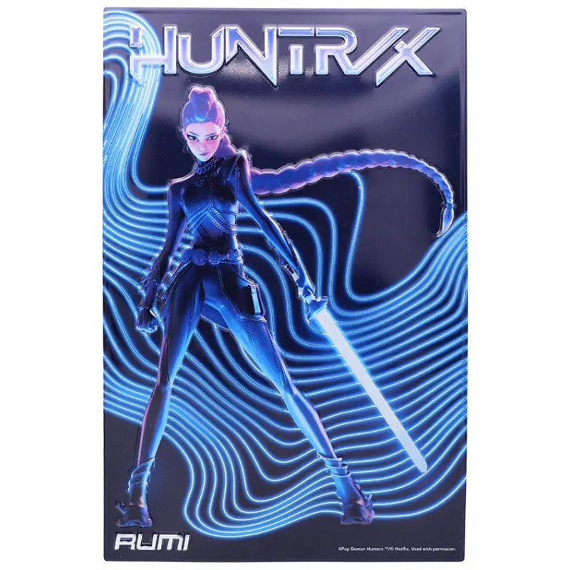 KPop Demon Hunters - Poster en aluminium embossé 20 x 30 cm Rumi