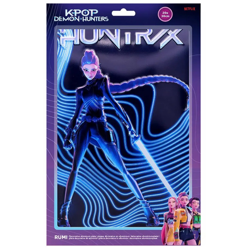 KPop Demon Hunters – Poster Aluminium Embossé Rumi 20x30 cm