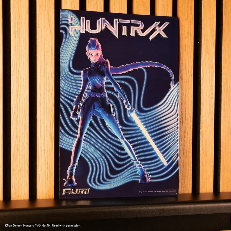 KPop Demon Hunters – Poster Aluminium Embossé Rumi 20x30 cm