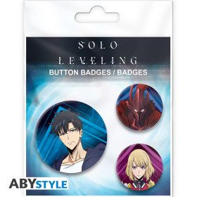 Solo Leveling - Set de 3 badges Igris, Jinwoo & Cha Hae In