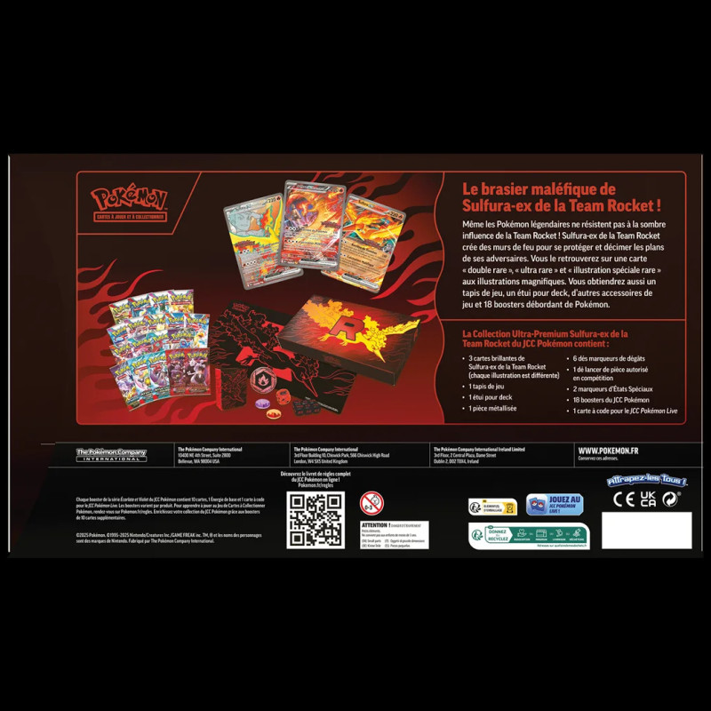 Pokémon – Coffret Collection Ultra Premium Sulfura-ex Team Rockect