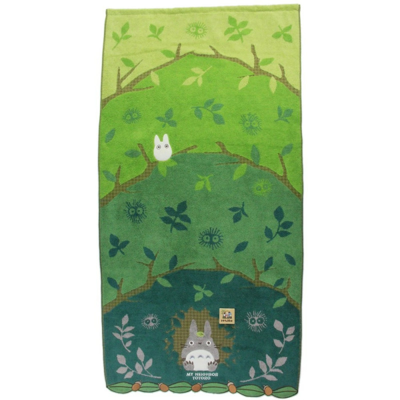 Mon voisin Totoro - Serviette Tunnel de Forêt 60 x 120 cm