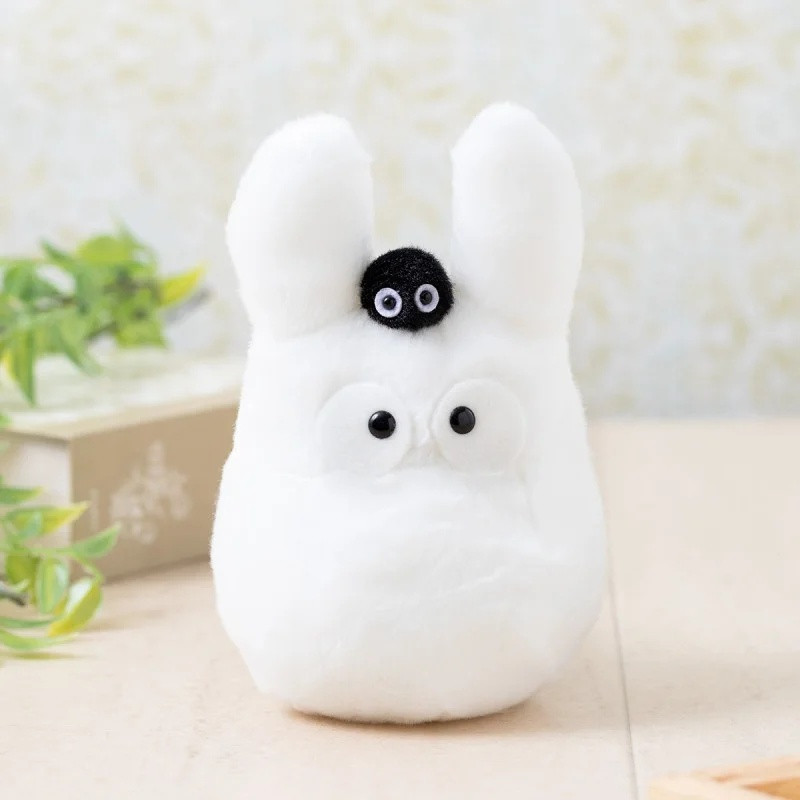 Mon voisin Totoro - Peluche Beanbag Totoro Blanc avec noiraude