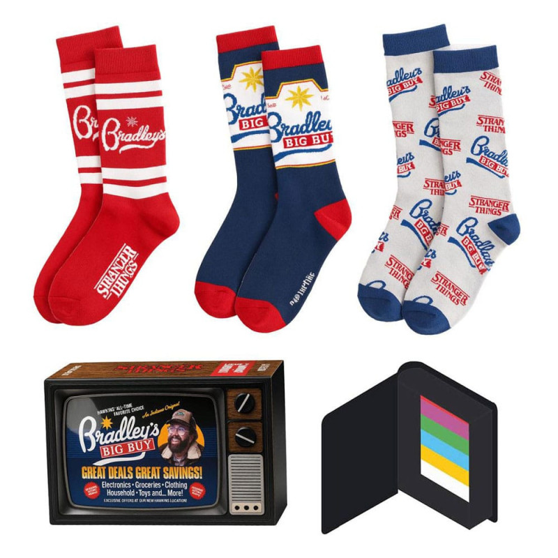 Stranger Things - Pack 3 paires de chaussettes 38-45 Bradley's Big Buy