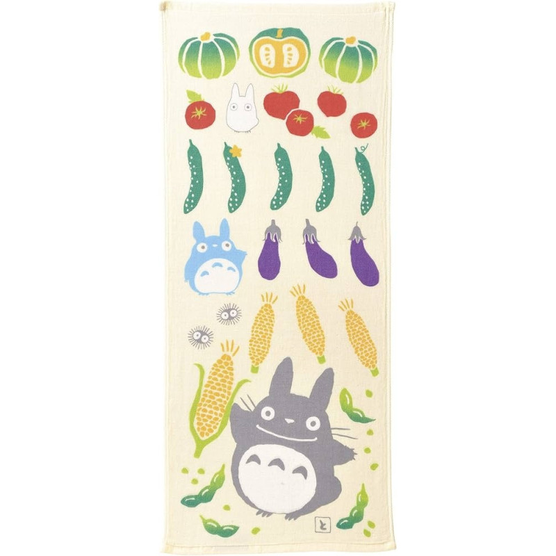 Serviette visage gaze Totoro – Studio Ghibli – Modèle Légumes