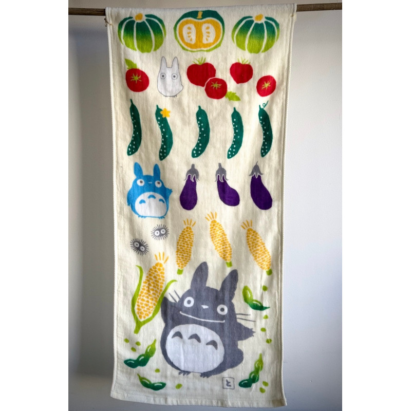 Serviette visage gaze Totoro – Studio Ghibli – Modèle Légumes
