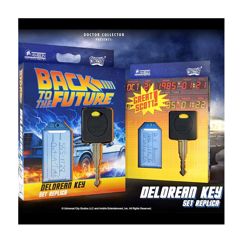 Retour vers le Futur - Réplique 1/1 clé de voiture DeLorean