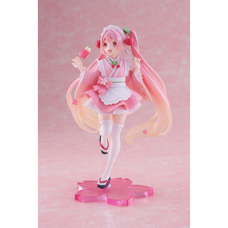 Vocaloid – Figurine Newley Written Sakura Miku Japanese Cafe – Taito