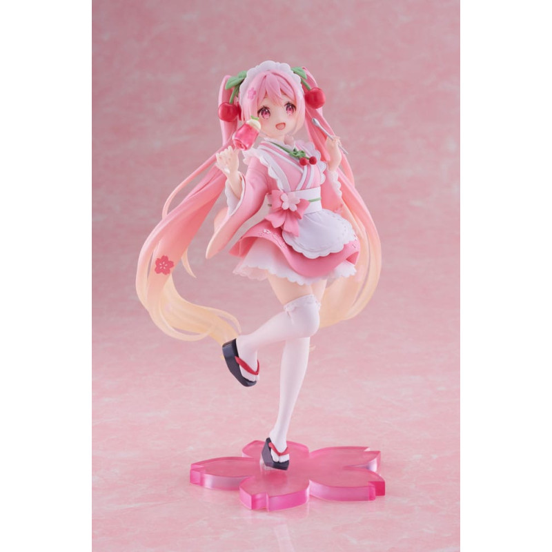 Vocaloid – Figurine Newley Written Sakura Miku Japanese Cafe – Taito