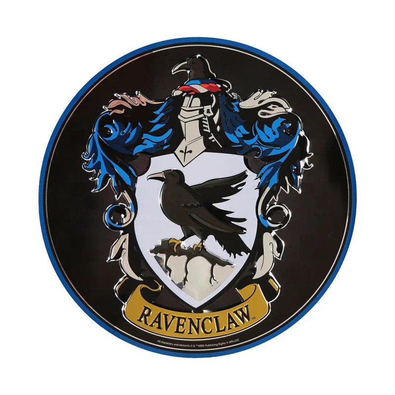 Harry Potter - Plaque en aluminium ronde Ravenclaw