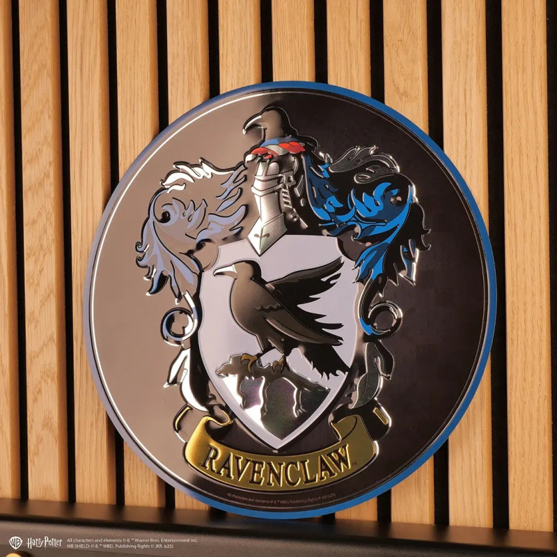 Harry Potter – Plaque en aluminium ronde Ravenclaw – Officiel