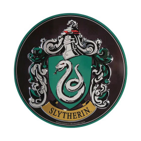 Harry Potter - Plaque en aluminium ronde Slytherin