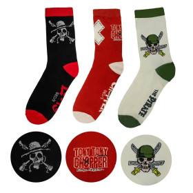 One Piece (Netflix) - Set de 3 paires de chaussettes 35/45