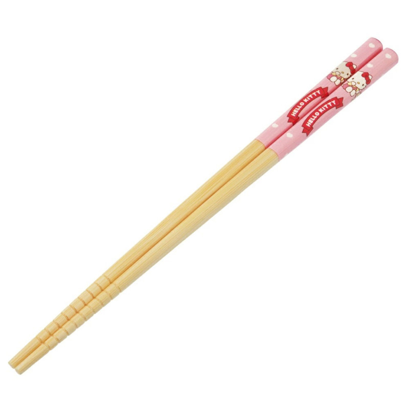 Sanrio - Baguettes en bambou 21 cm : Hello Kitty