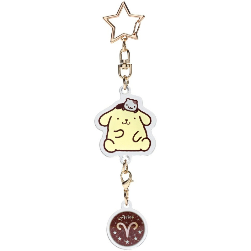 Sanrio - Porte-clés étoile symbole astrologique Bélier - Pompompurin