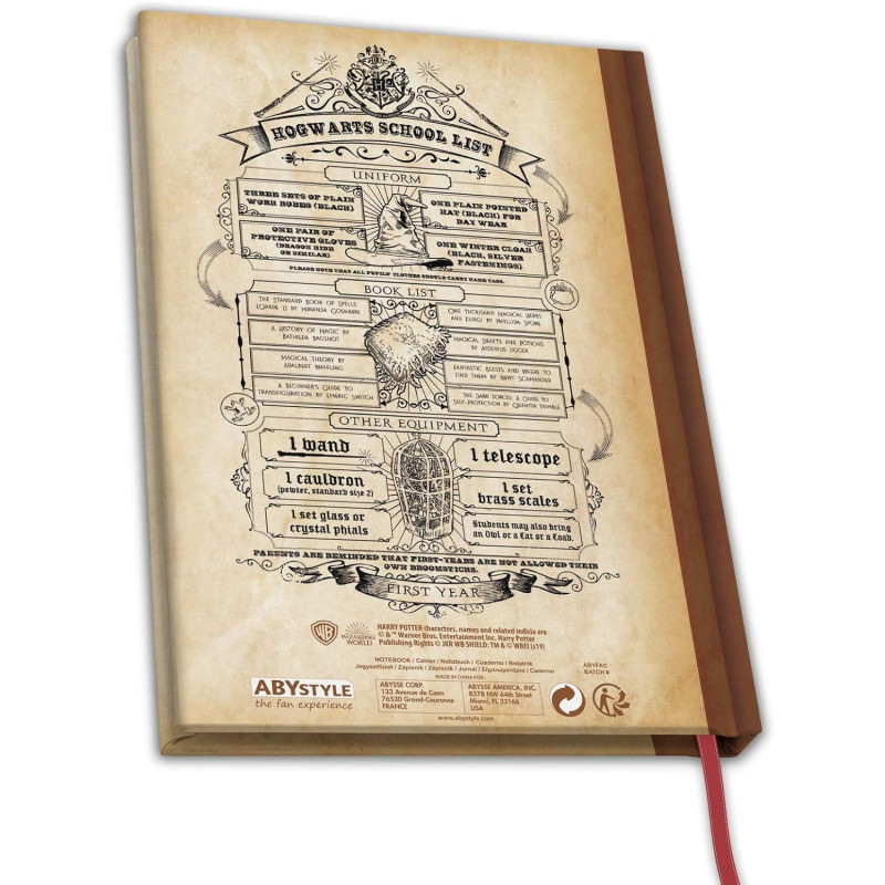 Harry Potter – Carnet A5 Hogwarts School – ABYstyle