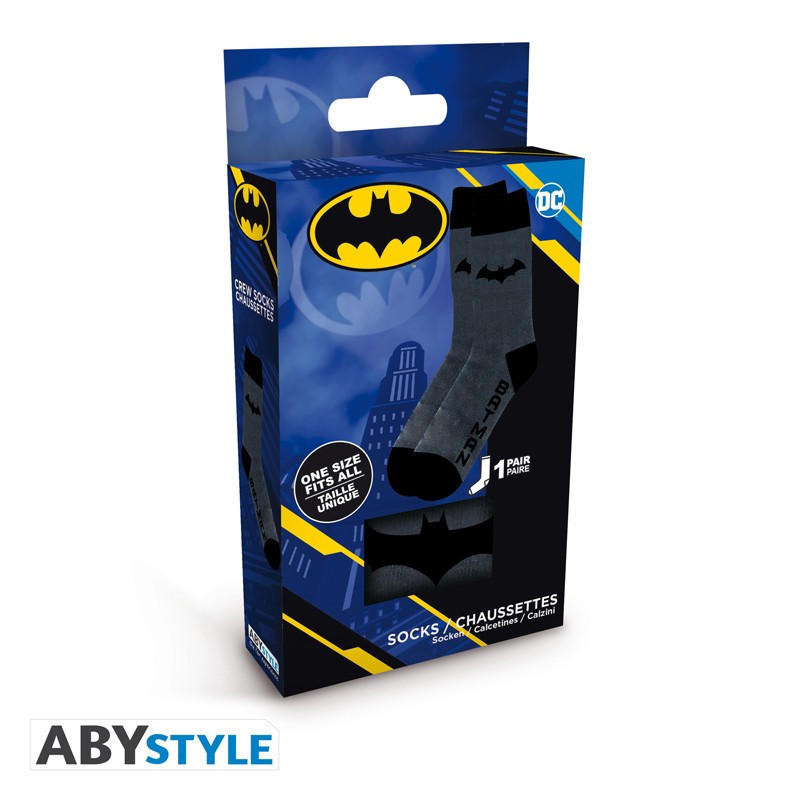 Chaussettes Batman Taille Unique Adulte – Officielles DC Comics
