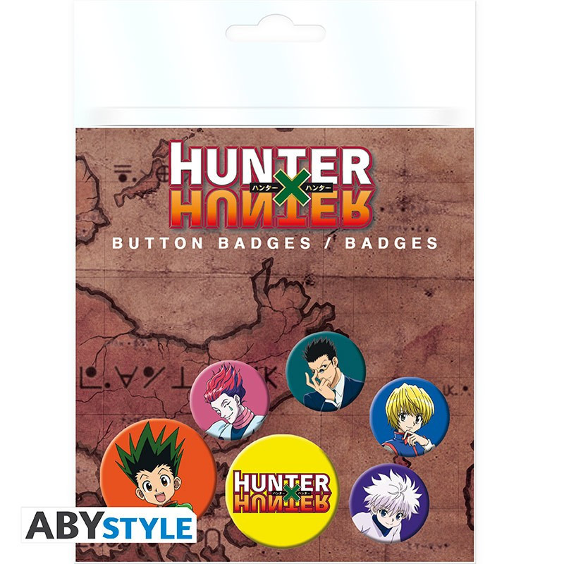 Hunter X Hunter – Pack 6 Badges Hunters – ABYstyle
