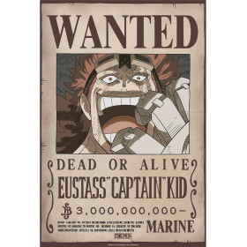 One Piece - poster Wanted Eustass Kid (52 x 38 cm)