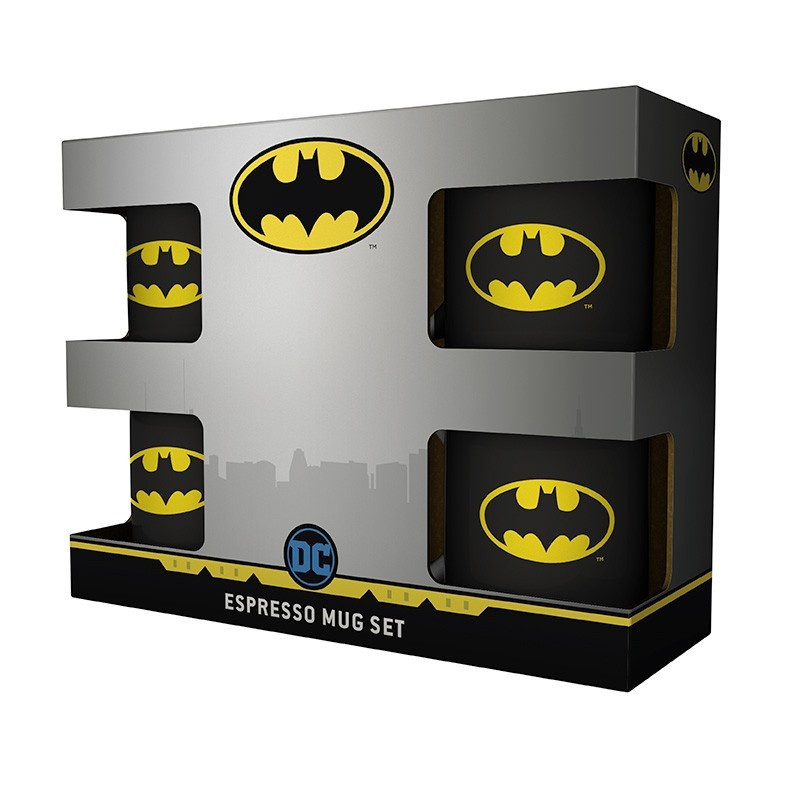 DC Comics - Set 4 tasses espresso Batman Iconique