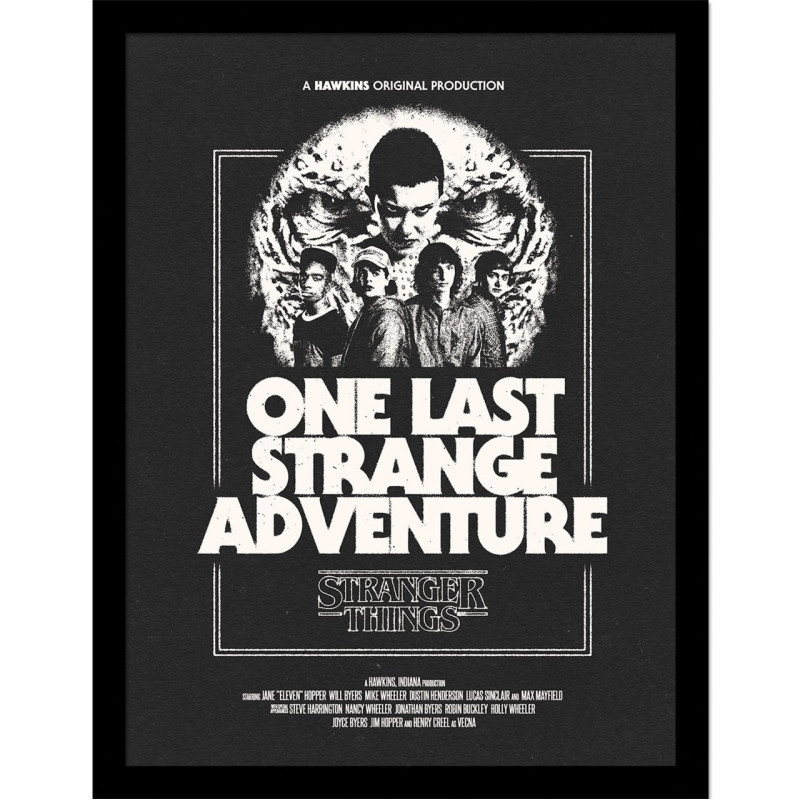 Stranger Things - Poster encadré One Last Strange Adventure (30 x 40 cm)