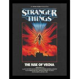 Stranger Things - Poster encadré The Rise of Vecna (30 x 40 cm)