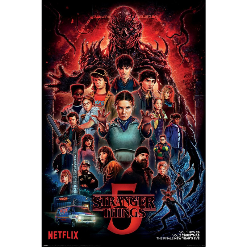 Stranger Things - Grand poster Cast Season 5 (61 x 91,5 cm)