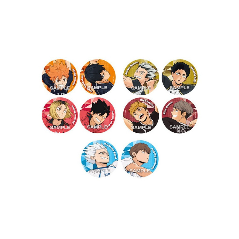 Haikyu!! - Badge personnage 1 EXEMPLAIRE ALEATOIRE