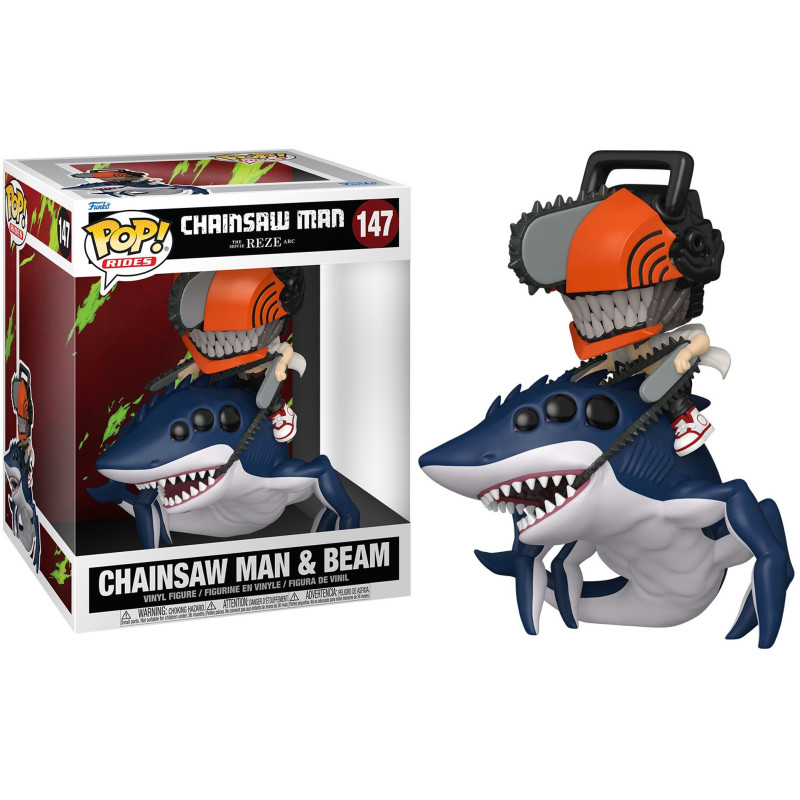 Chainsaw Man : Reze Arc - Pop! Ride Deluxe - Chainsaw Man & Beam n°147