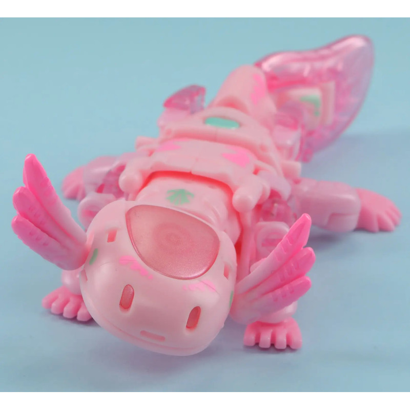 BeastBox – Figurine Heatmiser Mecha-Axolotl Rose 4 cm
