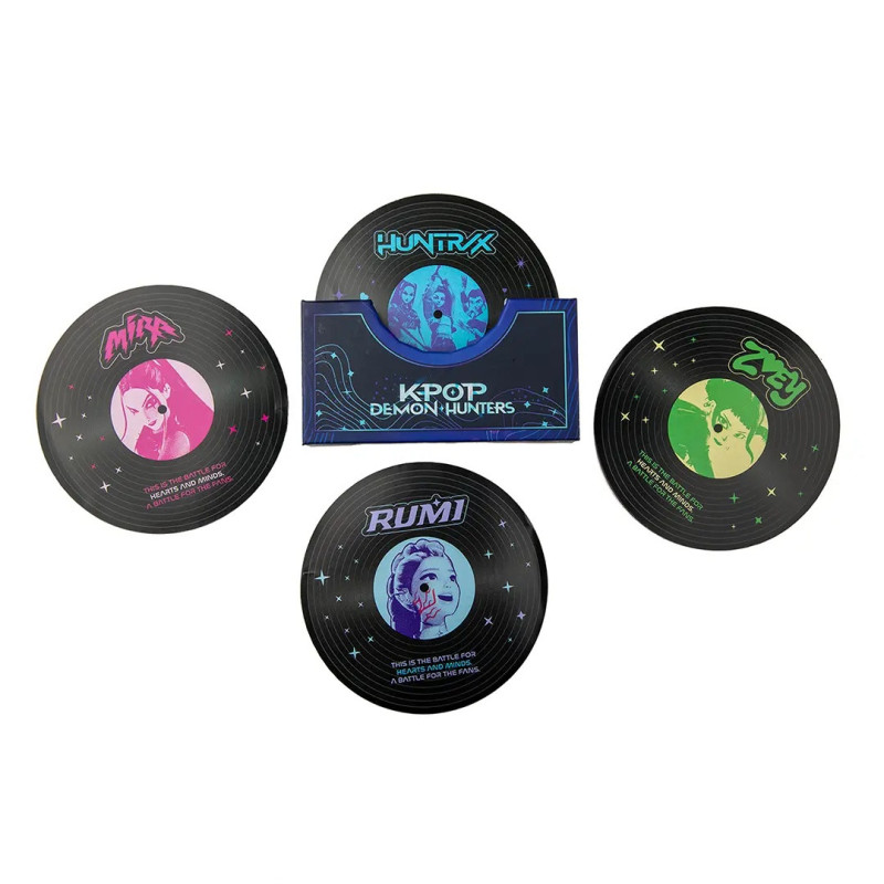 KPop Demon Hunters - Set de 4 sous-verres Album chasseurs et démons