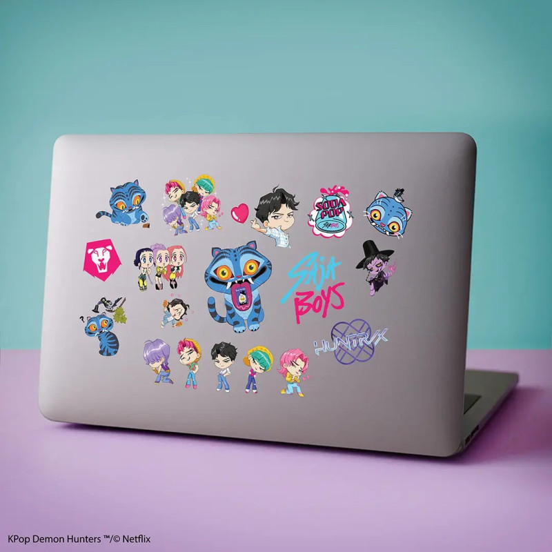 Kpop Demon Hunters – 4 planches stickers autocollants – Cinereplicas