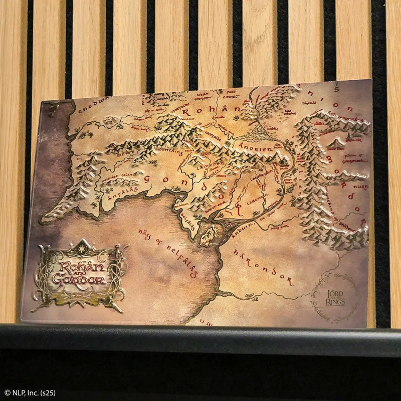 Lord of the Rings – Plaque en aluminium Carte Rohan & Gondor