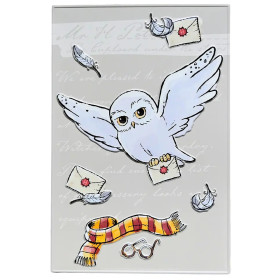 Harry Potter - Plaque en aluminium Hedwige