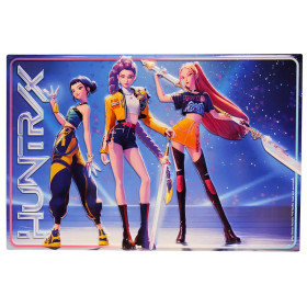 KPop Demon Hunters - Poster en aluminium embossé Groupe Huntr/x 20 x 30 cm